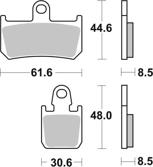 Pastillas de freno Brembo Tipo 07YA46SA - Imagen 3