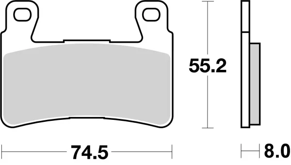 Pastillas de freno Brembo Tipo 07HO45RC - Imagen 3