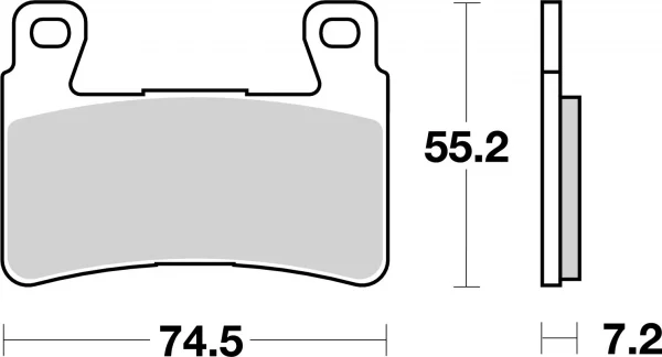 Pastillas de freno Brembo Tipo 07HO45SA