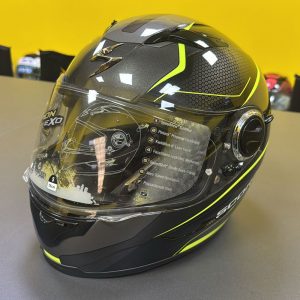 Casco Scorpion Exo-490 Vision Negro / Verde