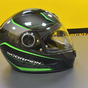 Casco Scorpion Exo-490 Vision Negro / Verde