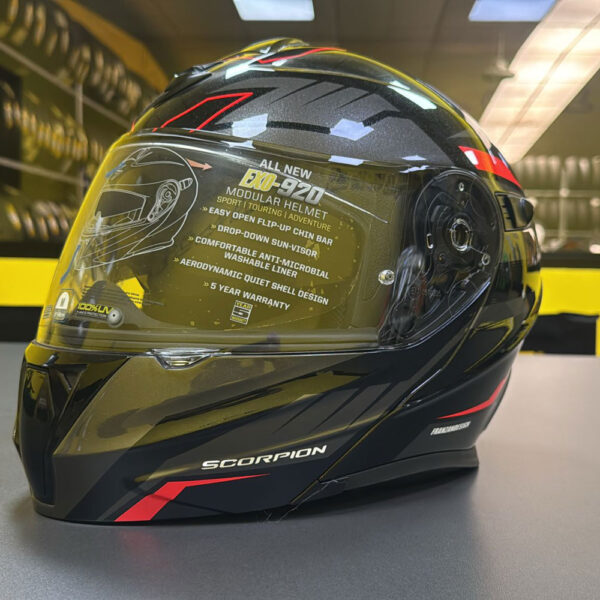 Casco Scorpion EXO-920 Negro/Rojo - Outlet
