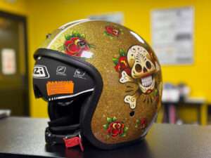Casco jet NZI Rolling 4 - Skull'n Roses - OUTLET