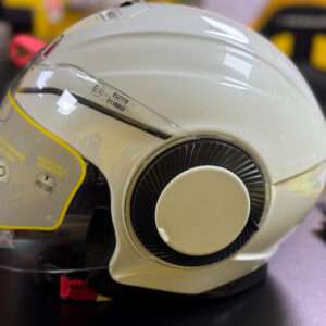 Casco jet AGV ORBYT E2205 Solid - Pearl White - OUTLET