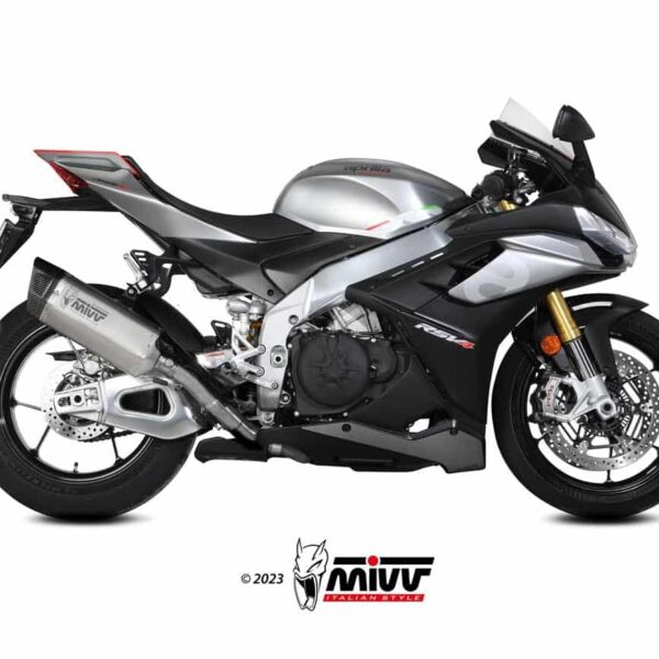 Escape MIVV SR-1 Titanio para Aprilia RSV4 2021-2024