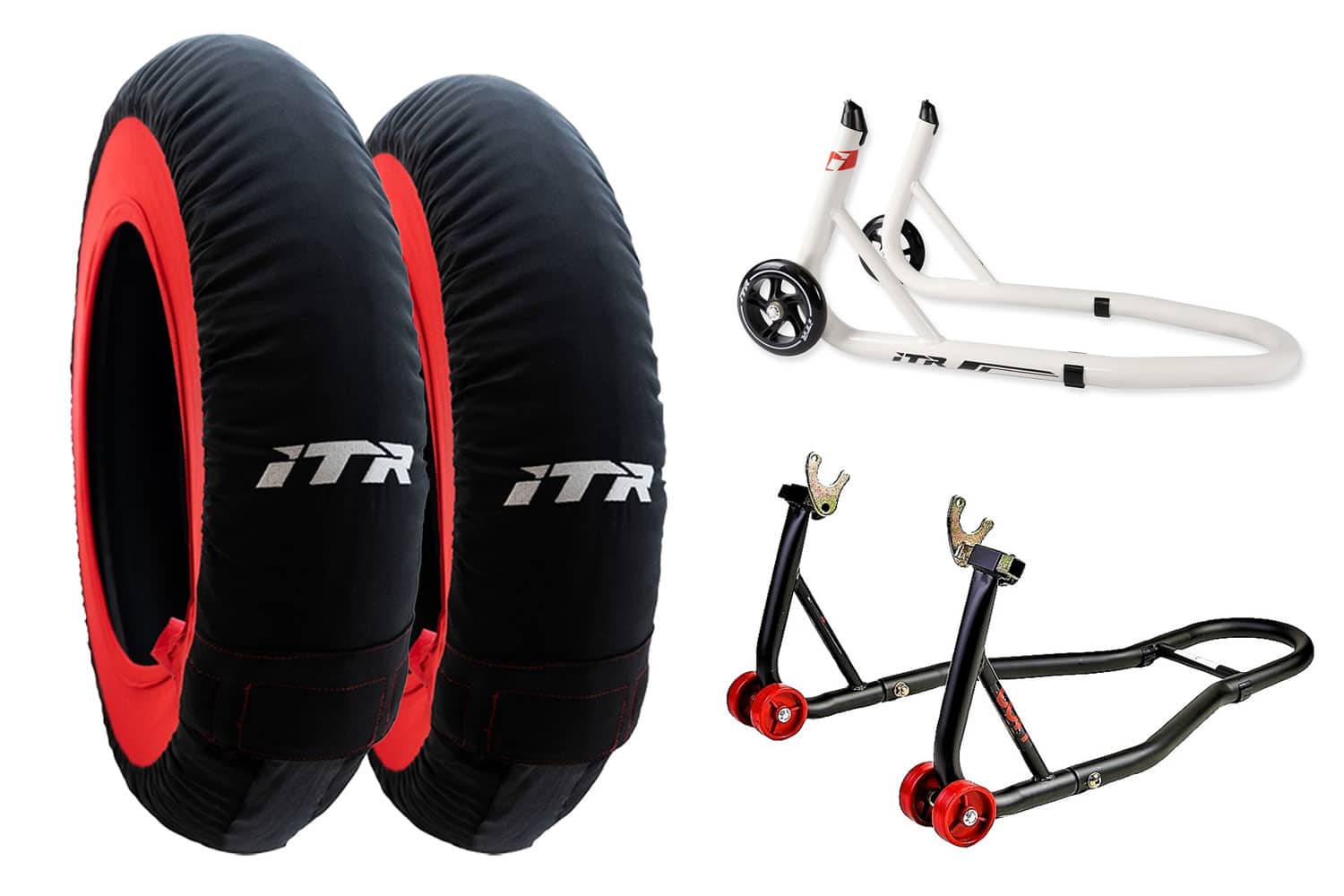 Promoción juego de calentadores analógicos ITR EVO 1 - Medida 180/190 + caballetes ADN